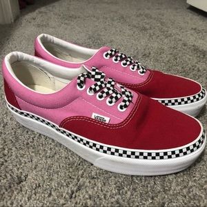 Color block Checkered Vans